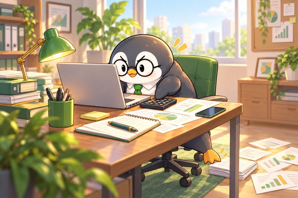 パソコンで自分で調べて解決するペンギンのナビ助
