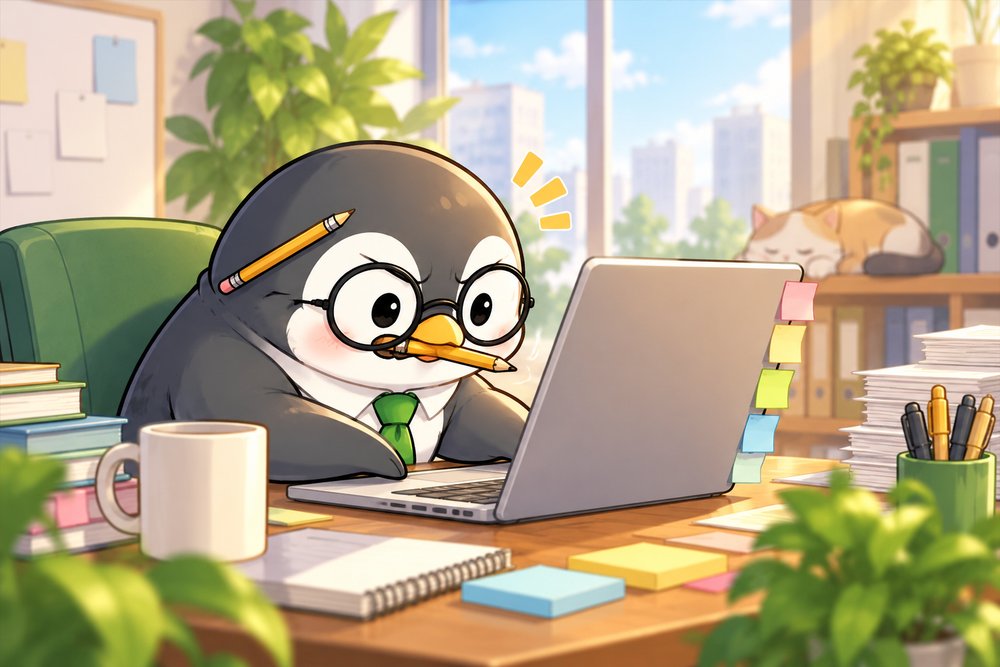画面の案内に沿って設定するペンギンのナビ助